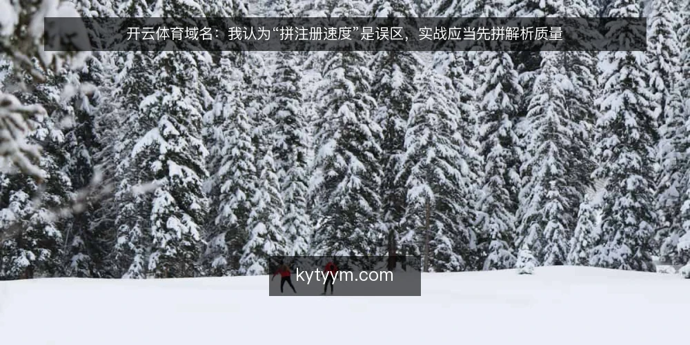 开云体育域名：我认为“拼注册速度”是误区，实战应当先拼解析质量 — 先厘清误区：快注册不等于能稳定用 配图